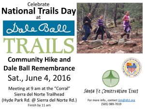 Dale Ball Remembrance Natl Trails Day